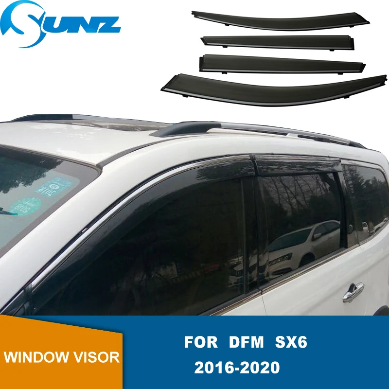 

Side Window Deflector For DFM SX6 2016 2017 2018 2019 2020 Door Visor Window Visor Weathershield Sun Rain Guards SUNZ