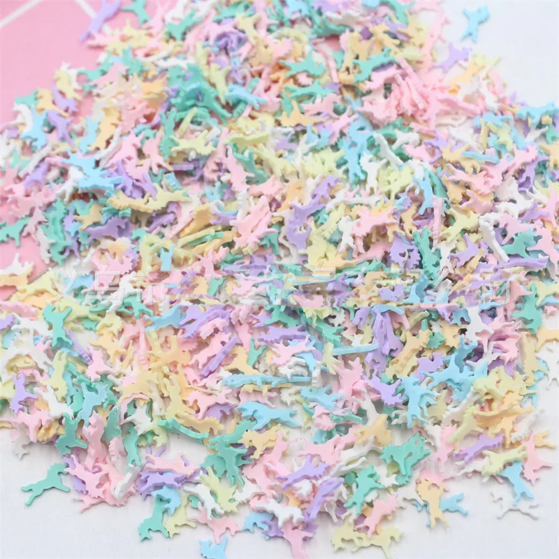 Colorful Unicorn Clay Slices 10/50g for DIY Crafts Filling Decoration Accessories thermoplastic clay