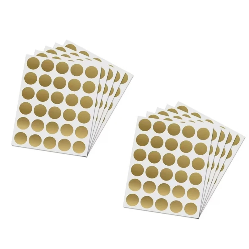 

300Pcs Golden Scratch Cards Scratch Labels, 2.50cm Scratch Stickers
