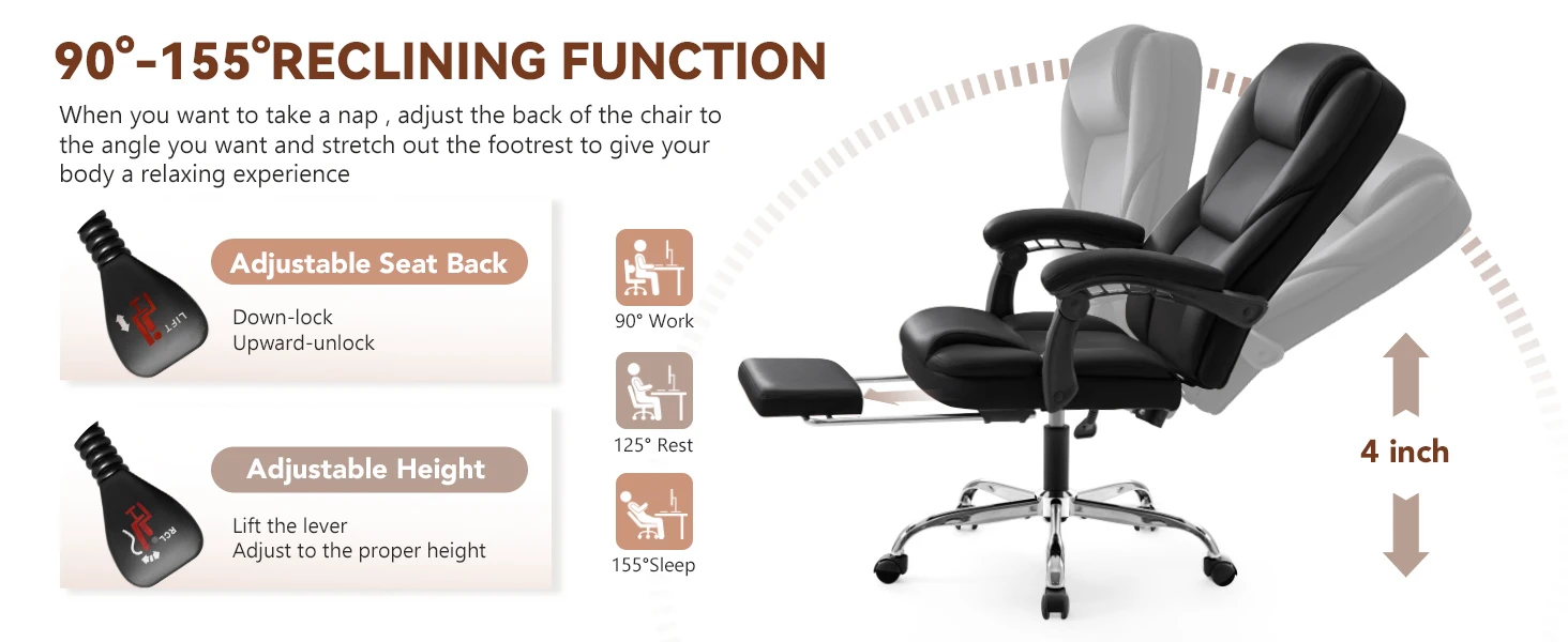 Executive Leather Office Chair