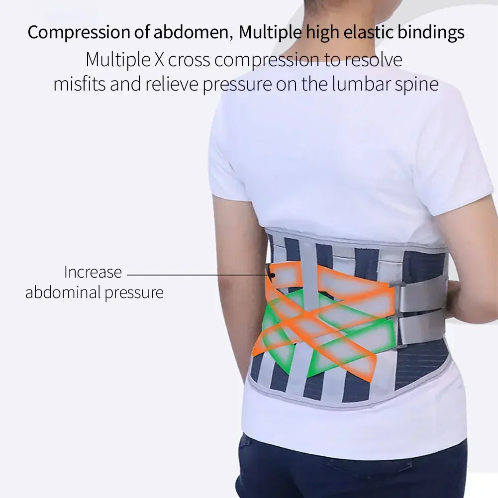 

Trainer Lumbar Women Decompression Corset Support Double Belt Spine Pull Back Relief Waist Pain Men Orthopedic Brace