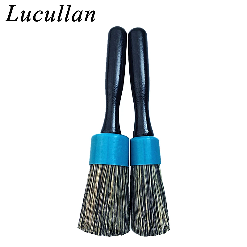 

Набор Щеток Для детейлинга Lucullan с деревянной ручкой, 20% плотная мягкая щетина, идеально подходит для колес, спиц, грилей, Shuts