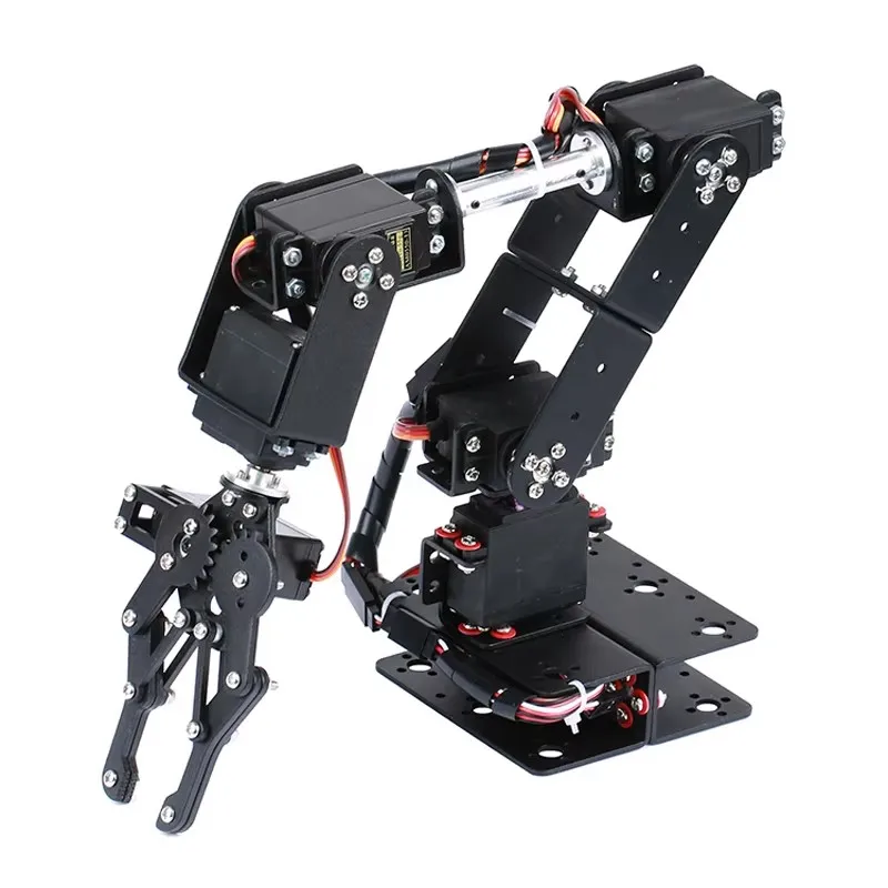 6 DOF Robot Arm Kit Manipulator Metal Alloy Mechanical Arm Clamp Claw Kit MG996R kit with Open Source Code and Tutorial
