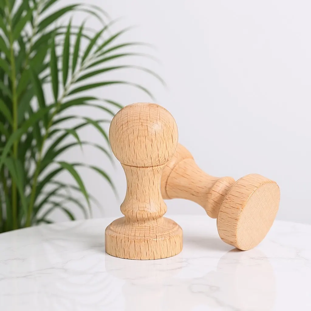 2Pcs 프리미엄 우드 DIY 스탬퍼 블랭크 조각된 인장 어린이 성인 공예 프로젝트 일기 플래너 스크랩북 선물 태그 스탬핑 용품