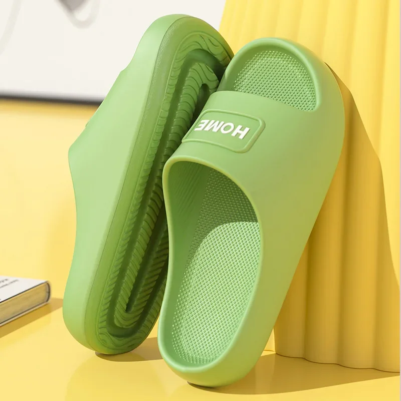 

Home Bathroom Household Women's Cloud Fashionable Soft-soled EVA Indoor Sandals Non-slip Flip-flops Men's Slippers Shoes Sandals