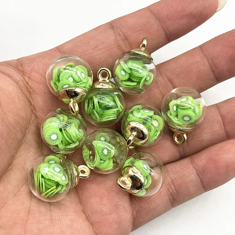 KALLORY 10 Pièces Pendentif En Verre Charme De Bijoux En Verre