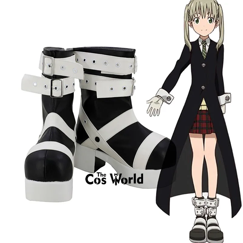 anime-personalizar-cosplay-botas-maka-albarn-sapatos