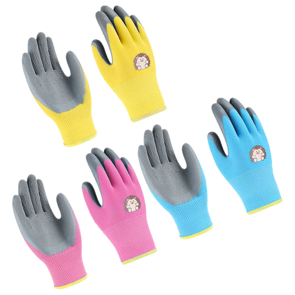 3 Pairs of Gardening Gloves for Protect Gardening Gloves Safety Gloves for Unisex