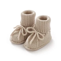 Fashion Infant Baby Boy Socks Shoes Pure Color Anti Slip Knit Newborn Girls Floor First Walkers Casual Outdoor Children Booties 1