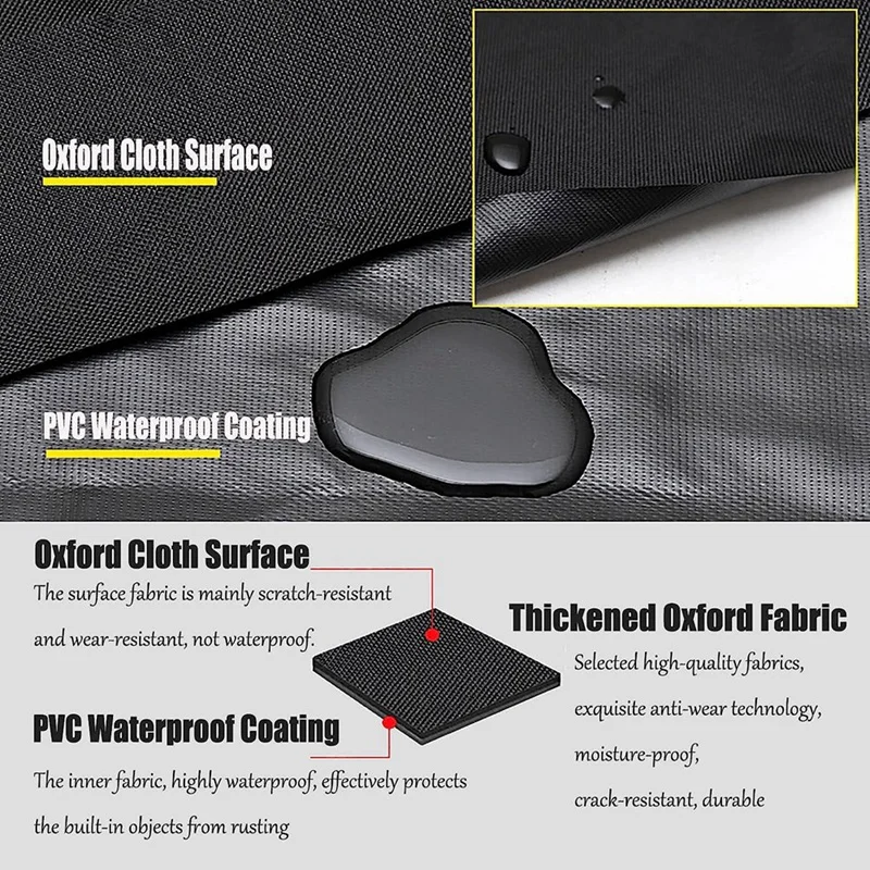 Smart-Small Tool Bag Multi-Purpose Tool Pouch Bags Flat Bottom Zipper Bag Waterproof Oxford Canvas