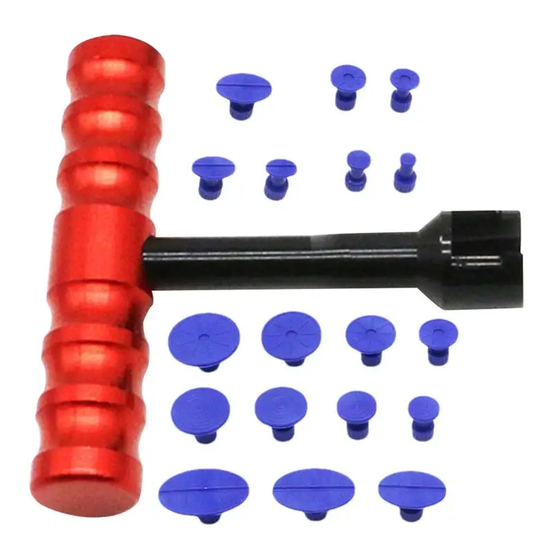 

Car Dent Puller Kit Auto Dent Puller With Suction Cups Car Body Dents T-Bar Dent Puller Kit For Car Maintaining Accessories