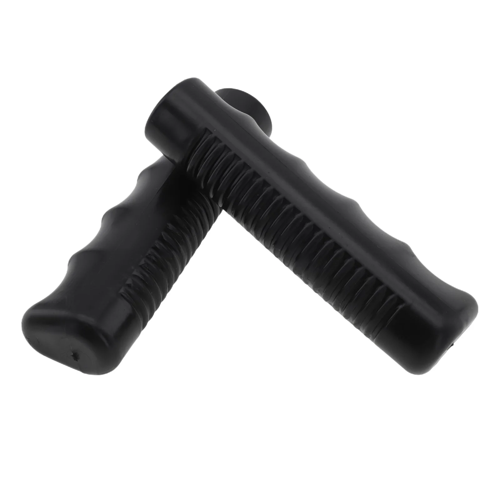 2Pcs Wheelbarrow Rubber Handles, Round Tubes Black Replacement Universal Handles PVC Anti-slip Handle Cover Industrial Tool Part