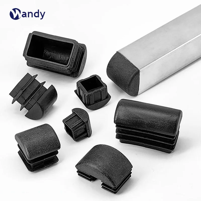 

Square Plastic Blanking End Caps Curved Arched Tube Pipe Inserts Sloping Plug Bung For Table Chair Leg Cover Feet Protector