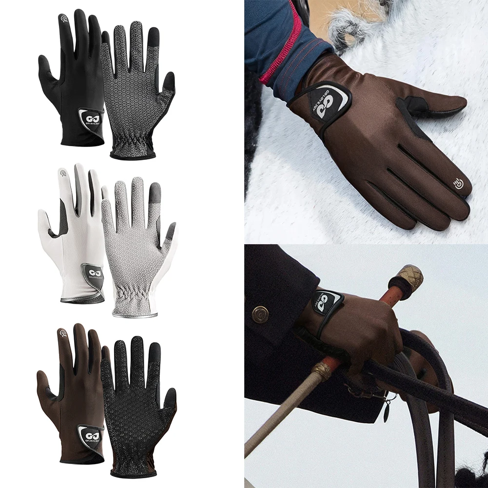 Breathable Non-Slip Anti-friction Equestrian Gloves Horse Riding Gloves Horseback Gloves Equipment For Horse Rider Accessories 2