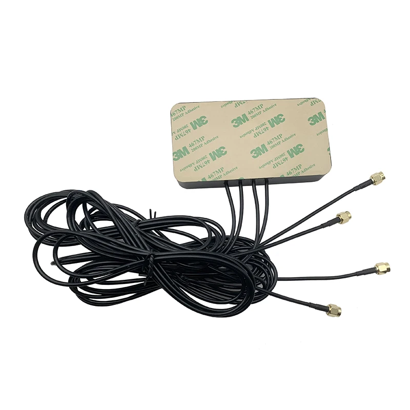 5G Antenna 4 in 1 Full-band 4G 3G Enhanced Signal Extension Router Antenna SMA Male 600-5000MHz RG174 2m Cable 4dbi Gain Linar