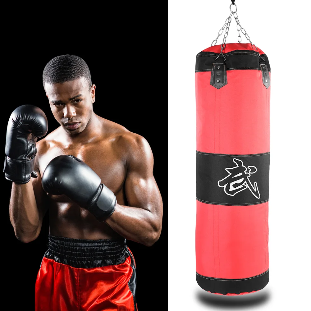 Empty Boxing Sand Bag Hanging Kick Sandbag Boxing Training Fight Karate