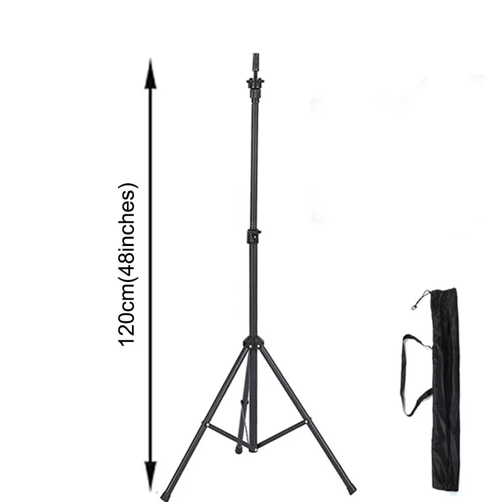 

120Cm Mannequin Head Holder Tripod Stand For Hairdressers Salon Training Head Strong Adjustable Wig Stand Tripod For Wig Making