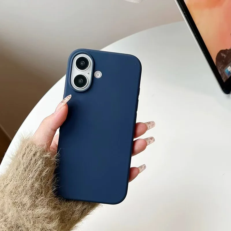 Premium Matte Shockproof Liquid Silicone Phone Case