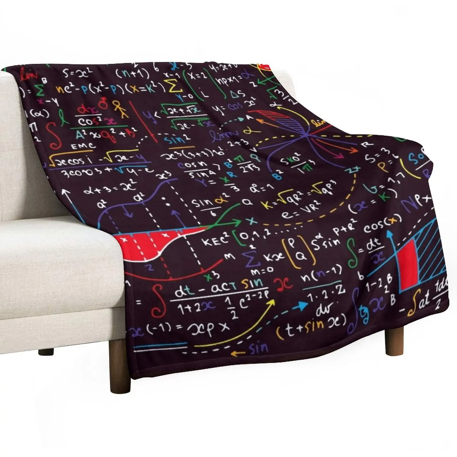 

Colorful Math Design Throw Blanket Vintage Blanket Blankets For Baby Flannel Fabric wednesday