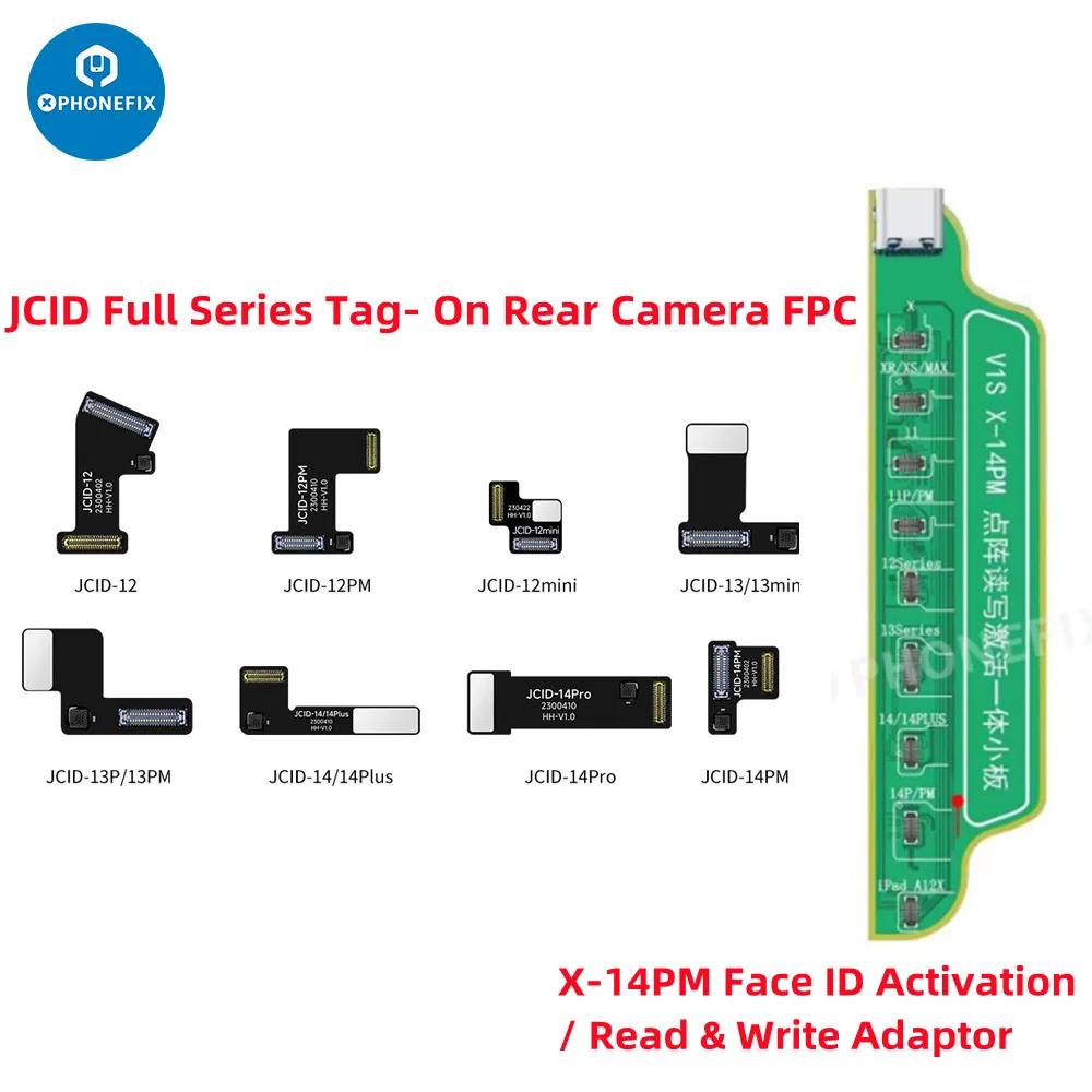 

JCID Non-removal Tag-on Rear Camera Repair FPC Flex Camera Repair Solve Pop-up Window Problem for iPhone 12 13 14 Pro Max Mini