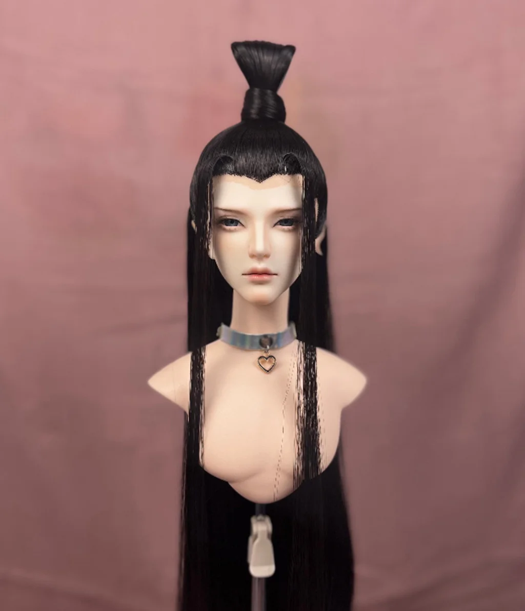 

1/3 Scale BJD Ancient Costume Wig Hanfu Vintage Long Hair Samurai Wigs For SD13 Big Girl SSDF ID72 Uncle Doll Accessories A1216