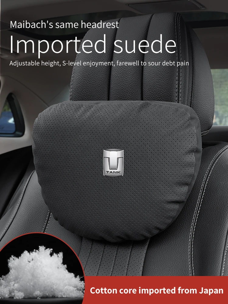 For Great Wall TANK 300 400 500 700 car neck pillow Headrest Neck Support Seat Lumbar Cushion Breathable Soft Neck Pillow