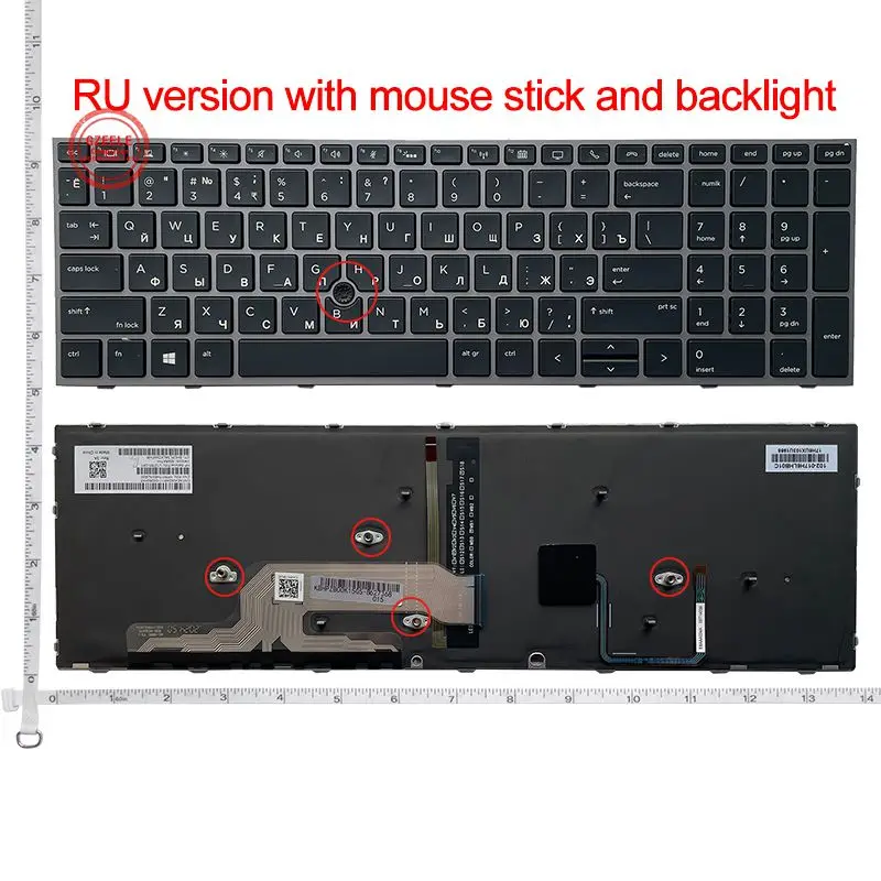 Eua ru Teclado Russo para hp Zbook 15 g5 15 g6 Zbook 17 g5 17 g6 com Retroiluminado sp