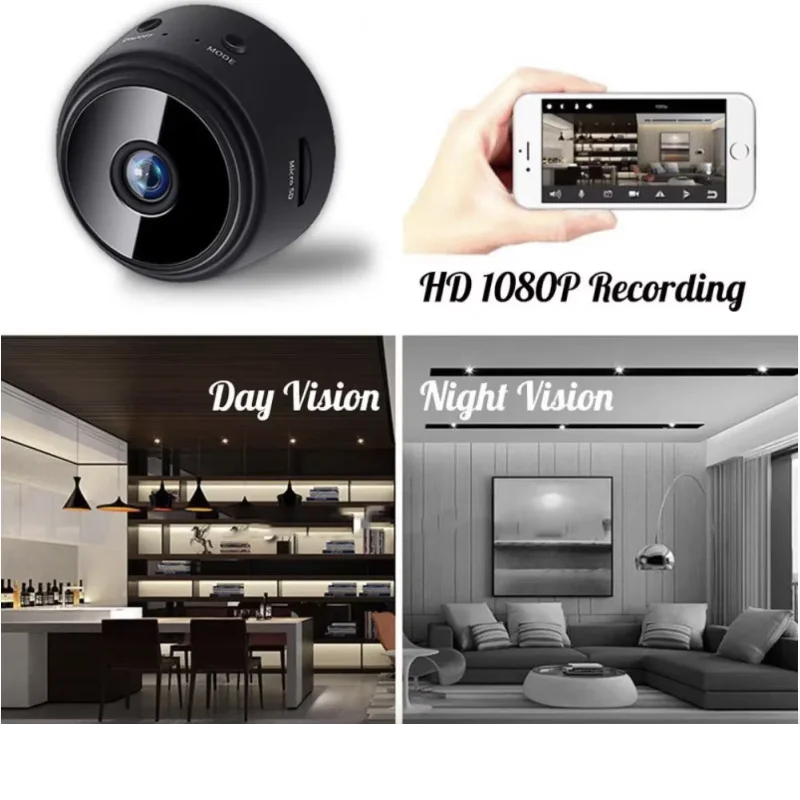 4K HD Wireless WiFi Mini Security Camera for Intelligent Home Monitoring
