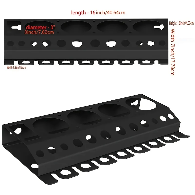 Bottle Storage Rack - Detailing Brush & Spray Bottle Organizer, Air Tool Holder For Garage, Workshop & Car Wash - 15 - View #8