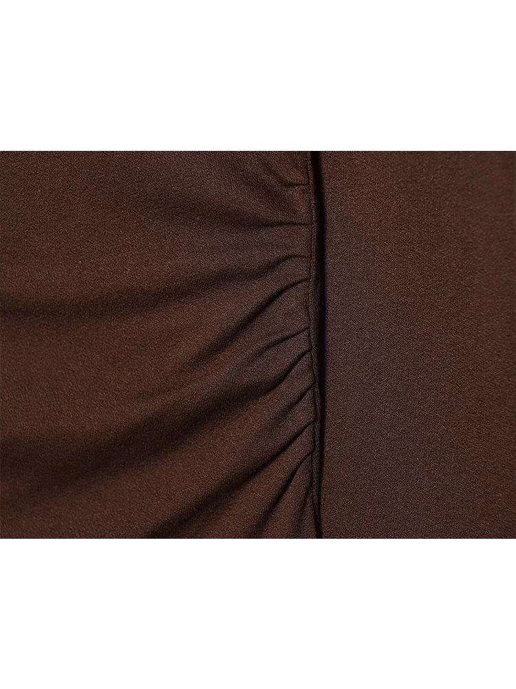 Women Solid Tee Shirts Fashion Asymmetrical Tee Elegant Boat Neck Blouse Long Sleeve Casual Lace Splice Chic Tops 2026 New