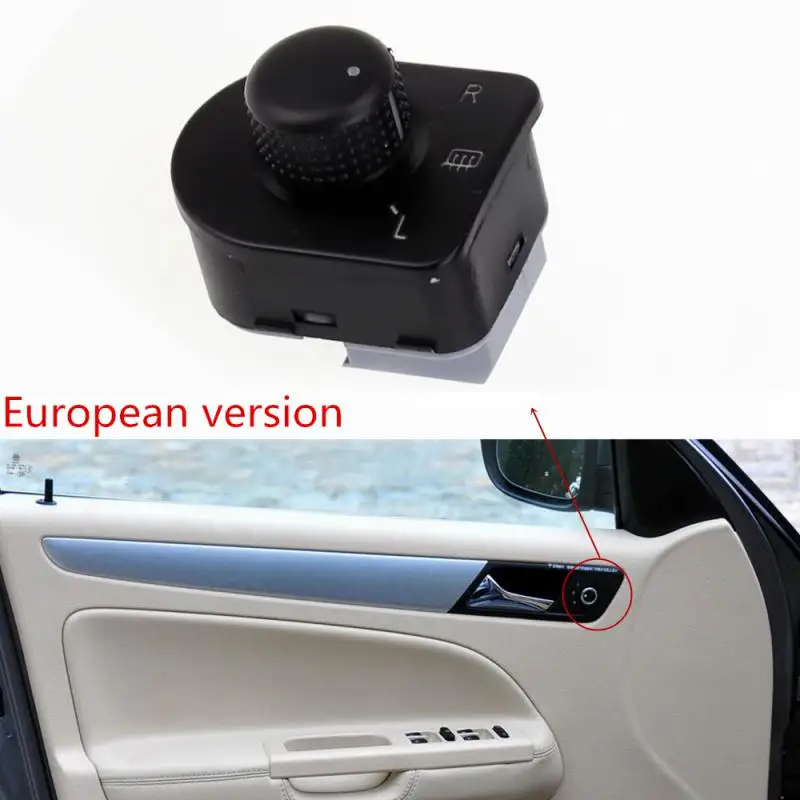 

Black Exterior Mirror Switch Side Mirror Knob For Bora Jetta Golf MK4 1J1959565A