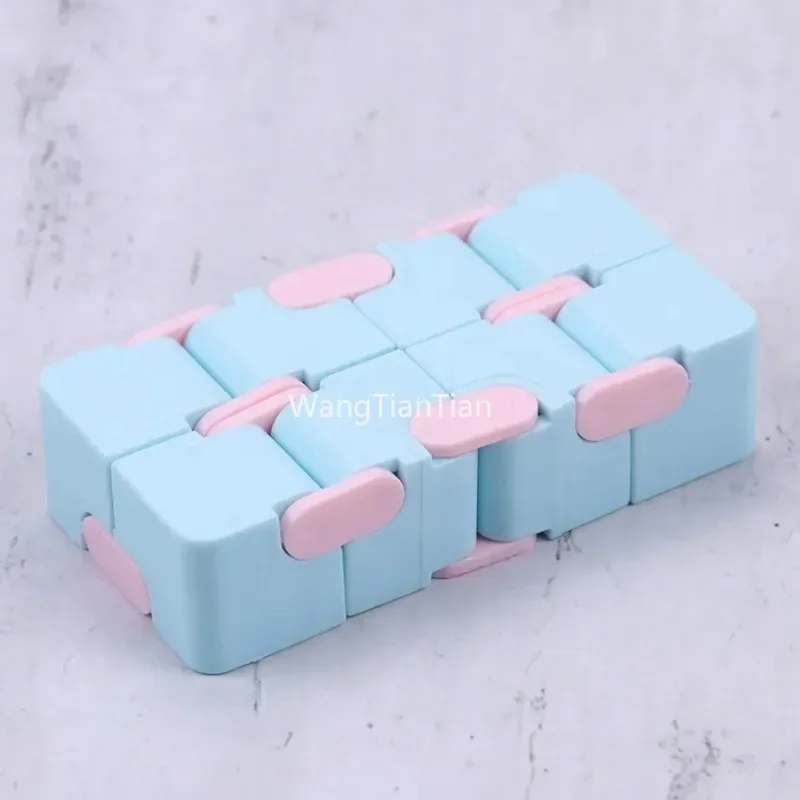 Children Adult Decompression Toy Infinity Magic Cube Square Puzzle Toys Relieve Stress Funny Hand Game Four Corner Maze Toys