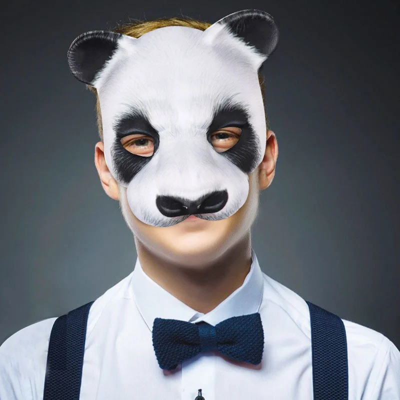 

Halloween Easter Carnival Panda Mask Animal Mask Party Dress Up Props 3d Realistic Accessories