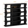 70.9" W 5-Tier Bookshelf Bookcase with 15 Storage Cubes, Modern Wooden Storage Display Shelf Rack for Living Room Home Office, 2