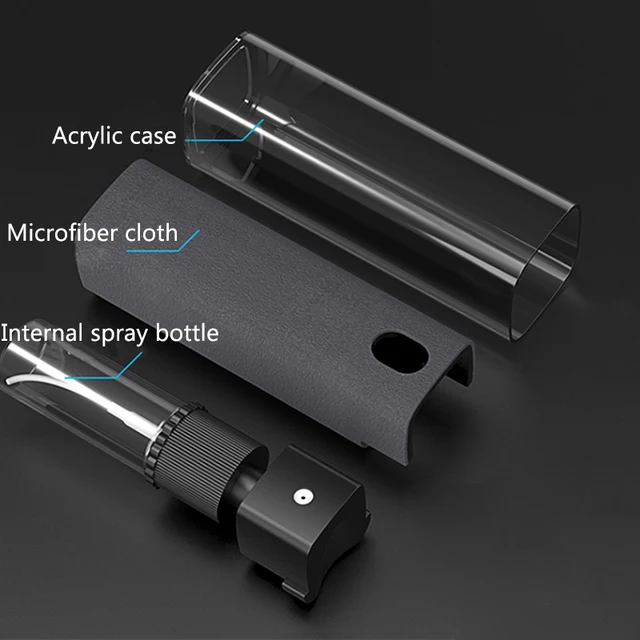2in1 Mikrofaser Bildschirm Reiniger Spray Flasche Set Handy Ipad Computer Mikrofaser Tuch Wischen Iphone Reinigung Gläser Tücher – Bild 6