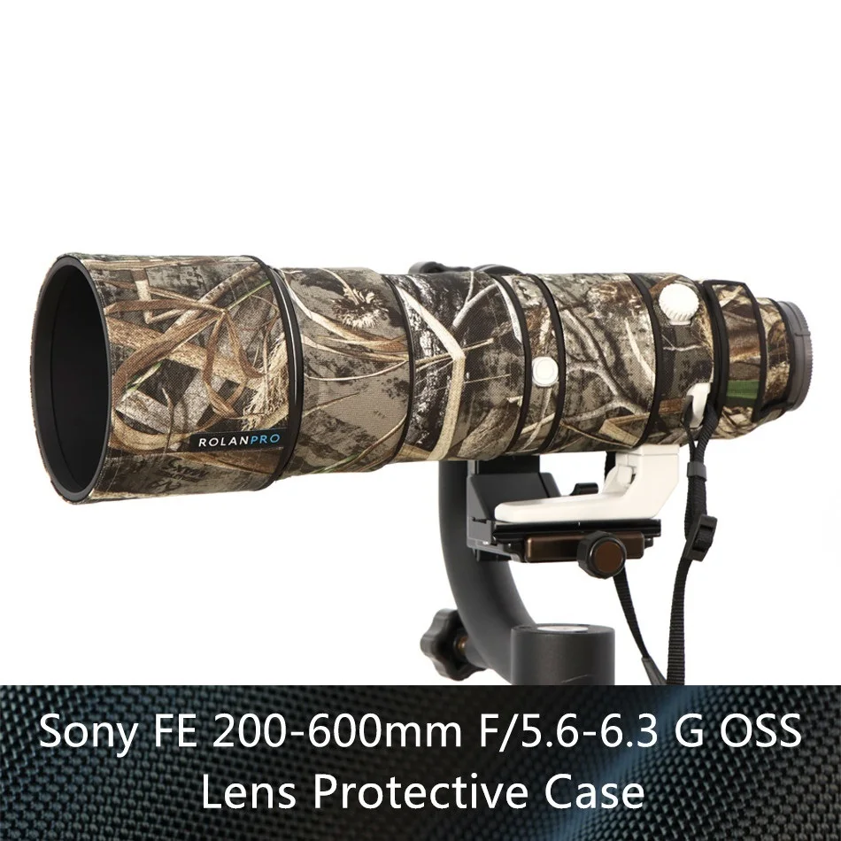 

New Lens Camouflage Coat Rain Cover for Sony FE 200-600mm F5.6-6.3 G OSS Lens Protective Case Nylon Waterproof Lens Coat