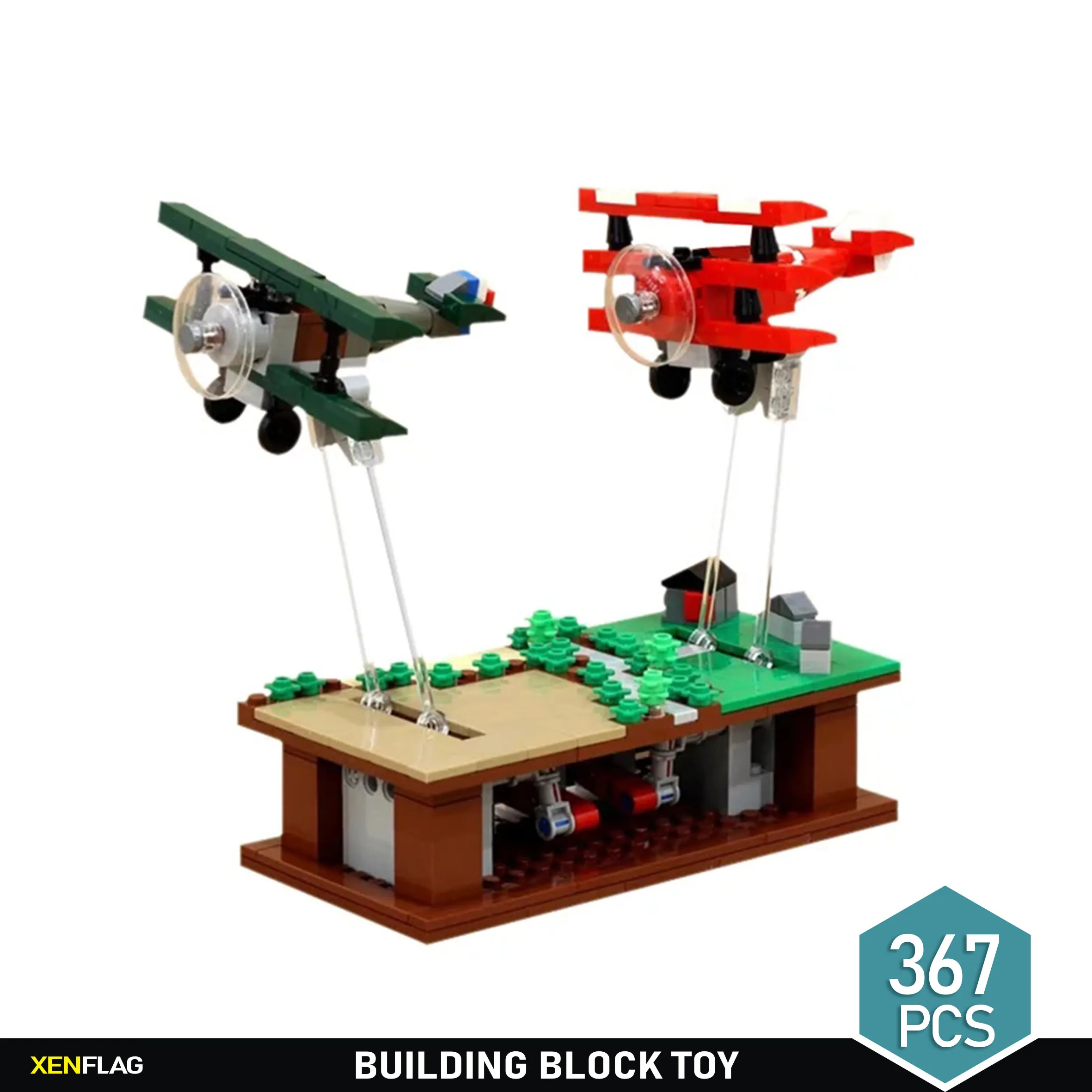 

MOC mini military aircraft combat helicopter Building block children's DIY puzzle toy decoration model gift