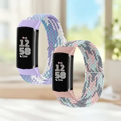 Braided Solo Loop Bands - Stretchy Woven Nylon Replacement Bands (2 - Pack) - Fitbit charge6 (2pack - 3)