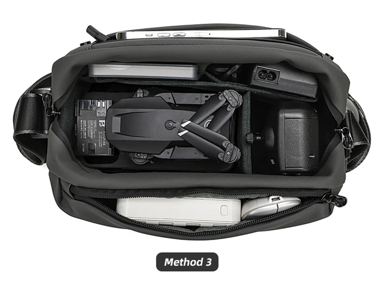 Convertible Digital DSLR Shoulder Waterproof Crossbody Bag For DSLR/Mirrorless With Removable Camera Padded Insert_voghion.com