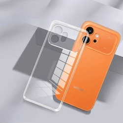 Custodia posteriore protettiva in silicone TPU morbido trasparente e chiaro per telefono