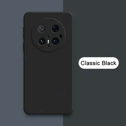 Candy Fashion Soft Square Liquid Silicone Phone Case Cover for Mate 70 Pro 5G (Classic Black)