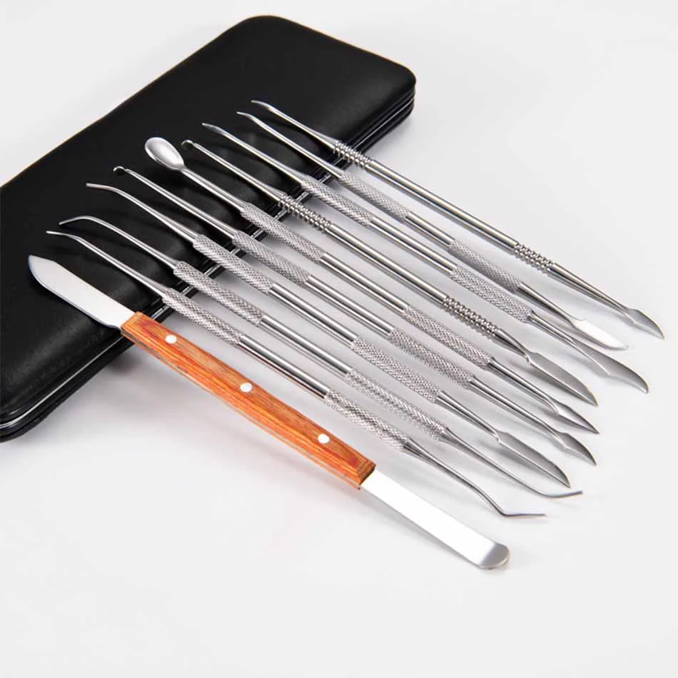 1SetDentalWaxCarvingToolStainlessSteelSculptureInstrument