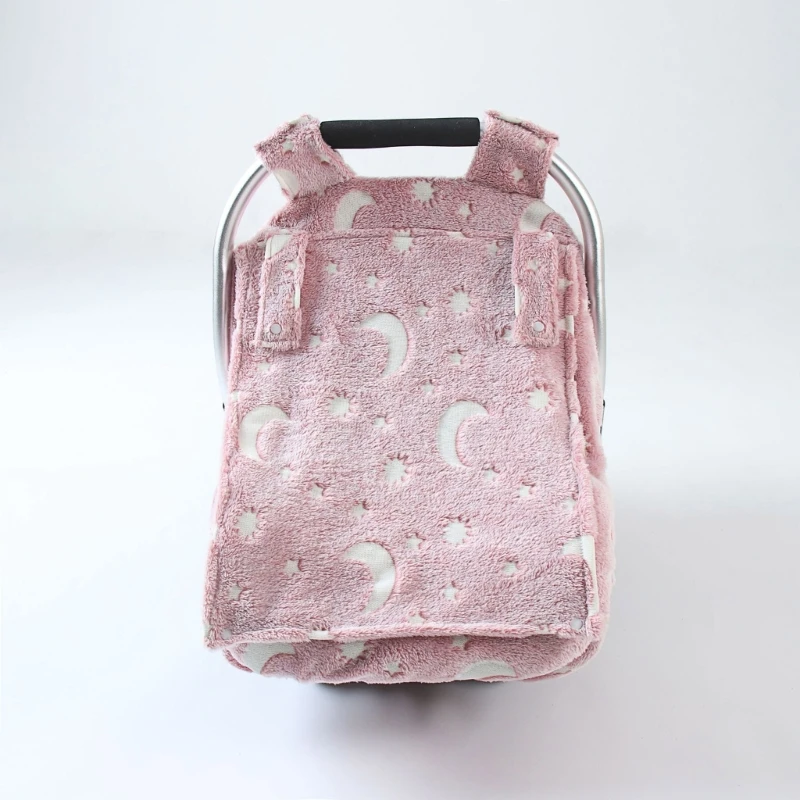 Soft Flannel Car Seat Canopy 3