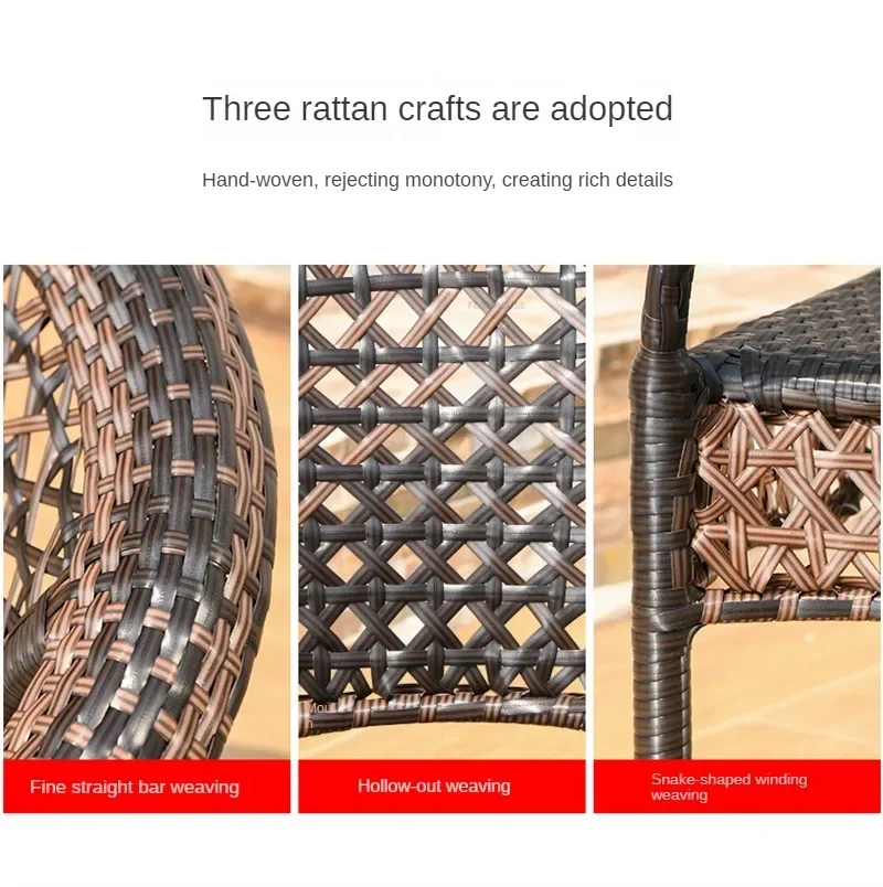 Nordic Patio Outdoor Furniture Set Leisure Balcony Tea Table and Chair Courtyard Outdoor Table and Chair Garden Furniture Sets Y