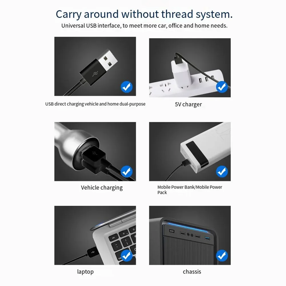 

Durable Cooling Fan Suction Cup/stand Three-speed ABS Accessories Hot Day Single Head Truck Adjustable Airflow