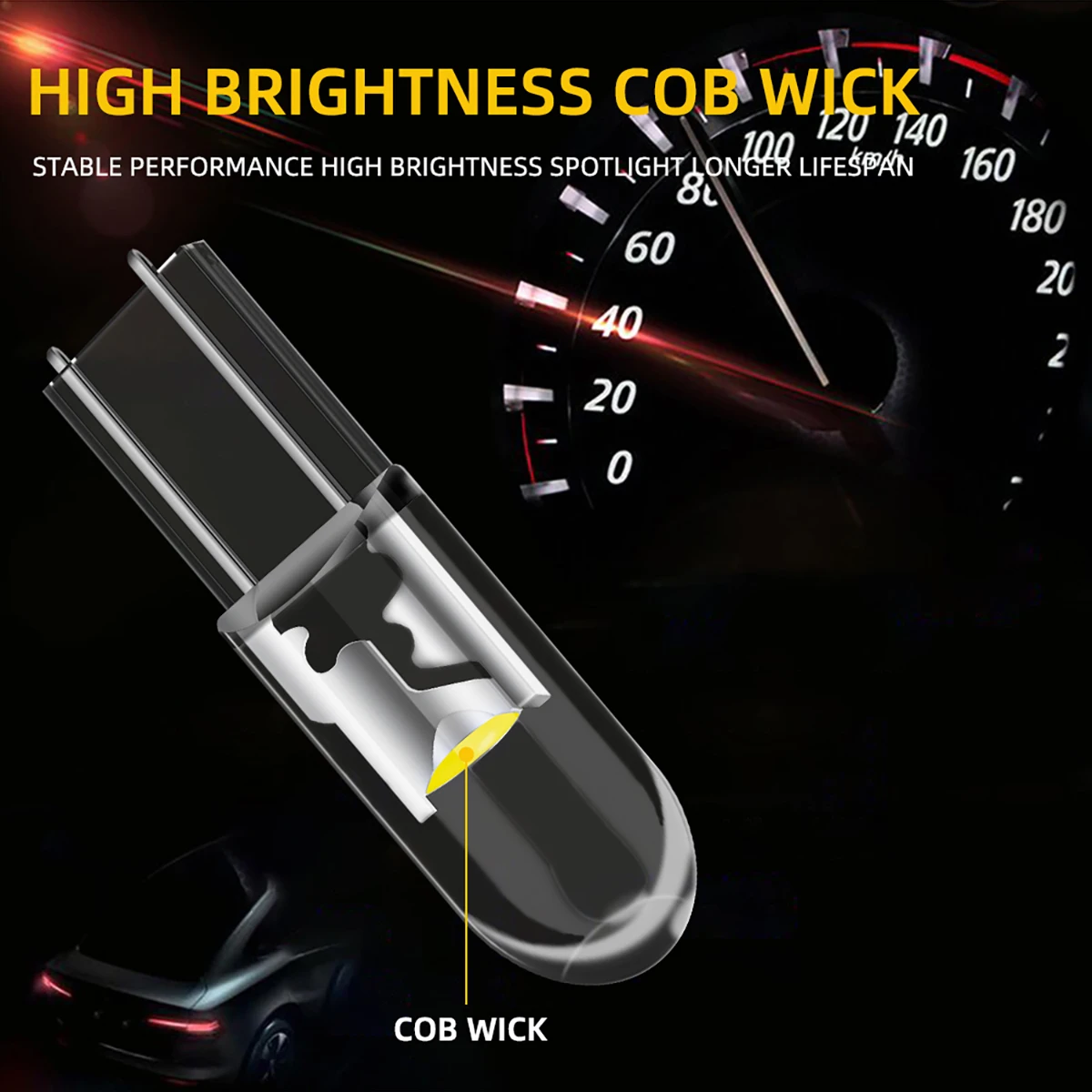  Ʈ COB Ĩ ڵ ׸      ǥñ, LED  , 12V  , T5 W3W, 20 , 50 