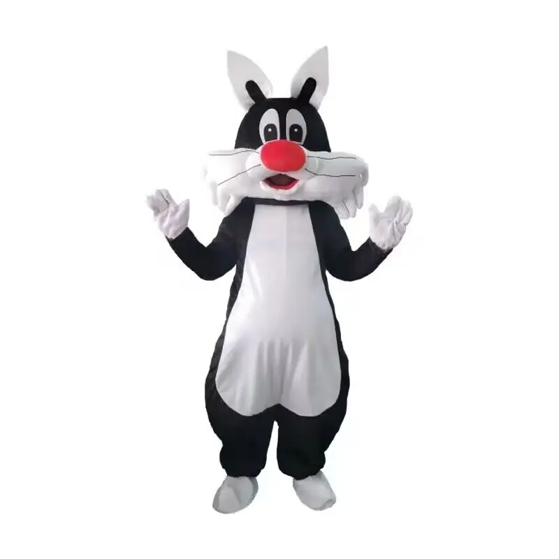 

Sylvester Cat Adult Size Mascot Costume Cospiay Carnival Fun Cat Show Props