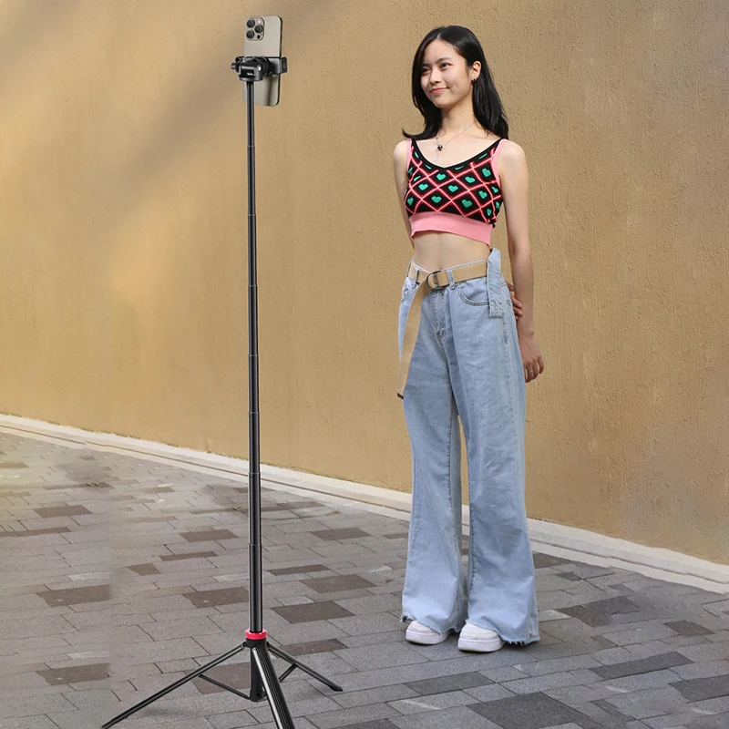 Light stand photographic light stand photo tripod Extendable Aluminum Tripod Portable Adjustable Light Stand 1/4 Screws Head Camera Phone Tripod Lightweight for Traveling