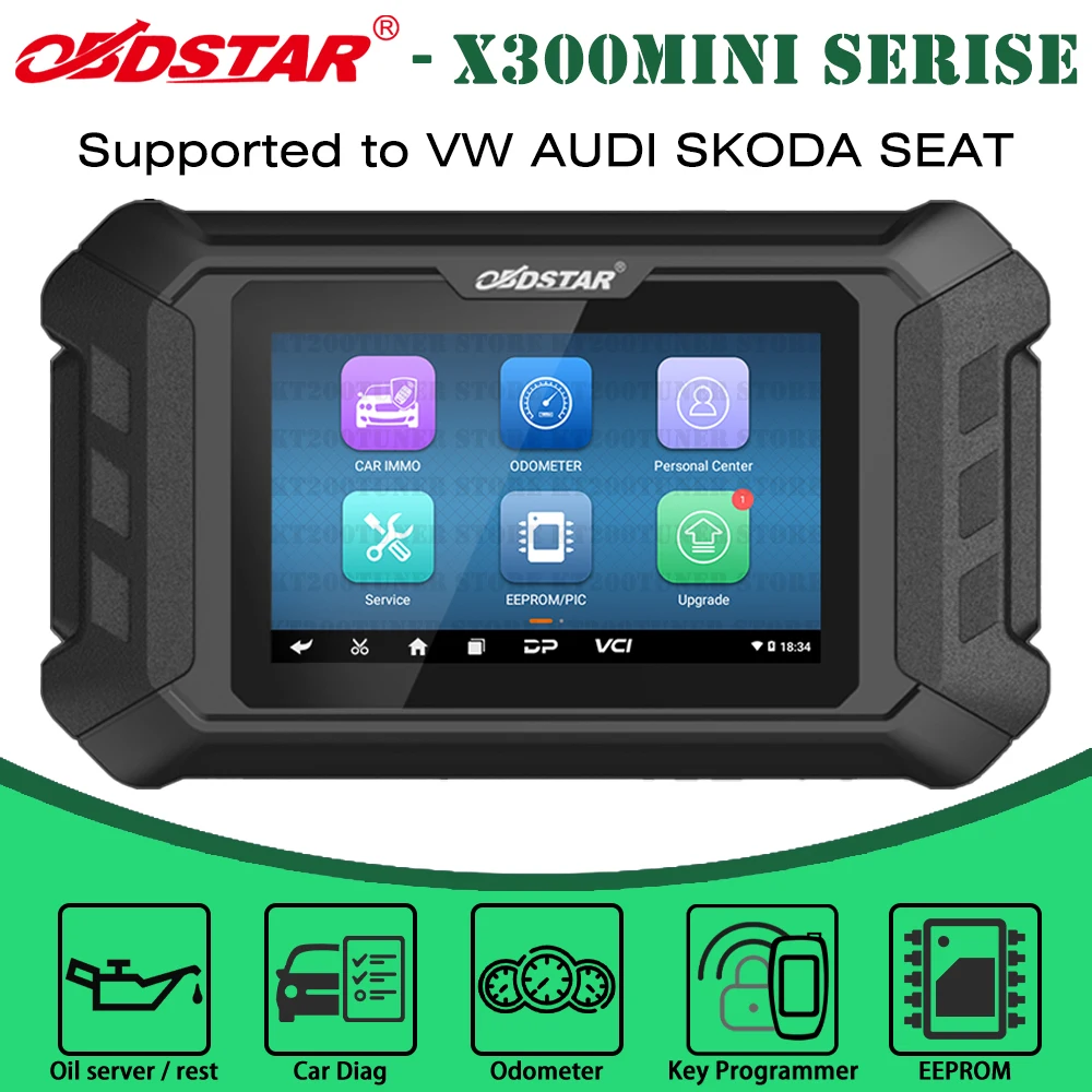 

OBDSTAR X300 MINI for VW/AUDI /SKODA/SEAT Programmer All Key Lost Programming/Pin Code Reading/Cluster Calibrate