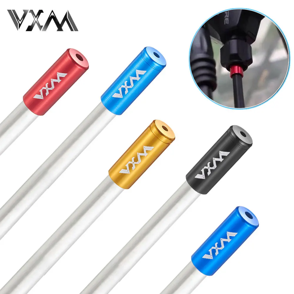 

VXM 10pcs 4mm 5mm Bike Derailleur Shift Brake Cable End Cap Aluminum Alloy Bicycle Housing Ferrules Crimps Dust Cover Wire Tip